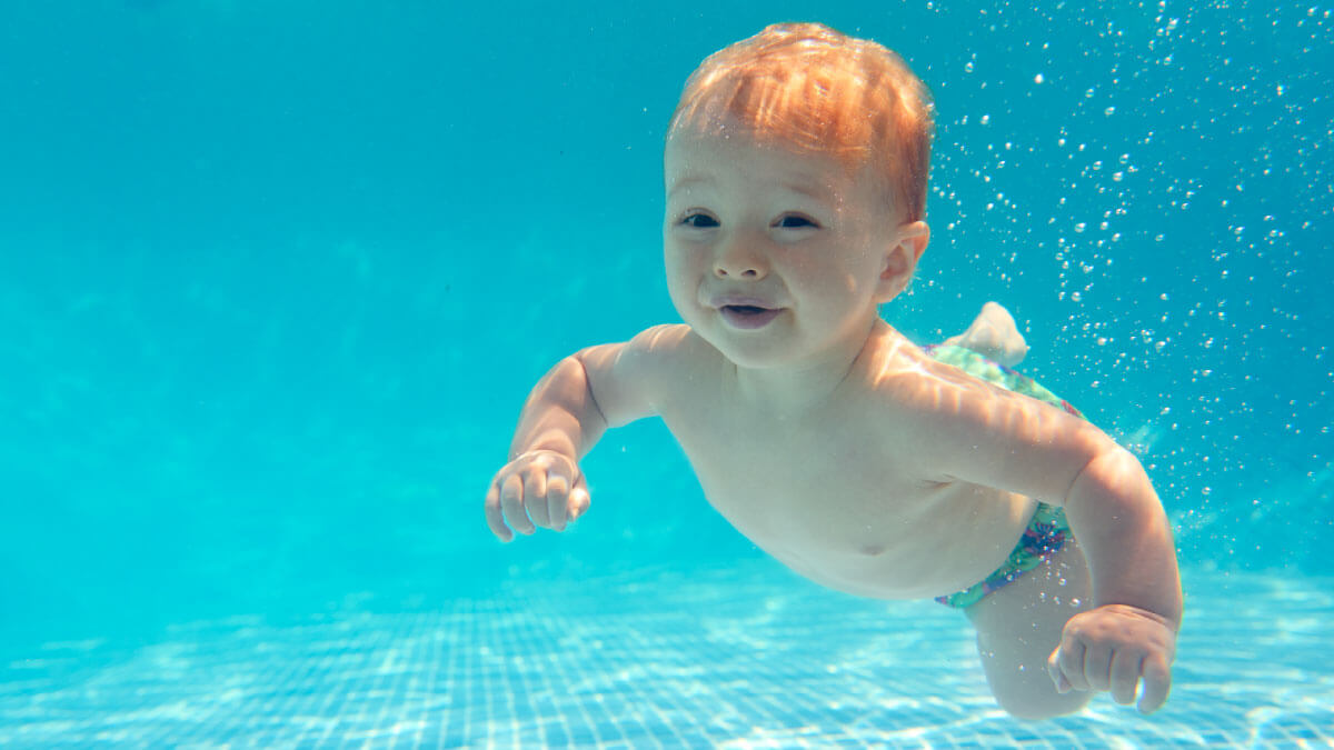 Consejos de natación para bebés y niños