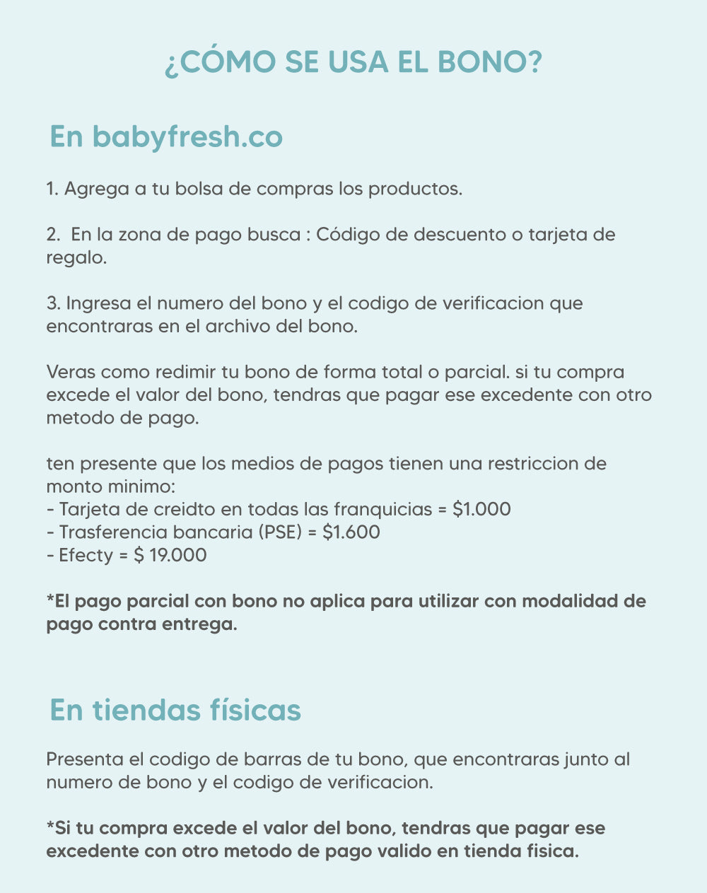 Tarjeta regalo $50.000