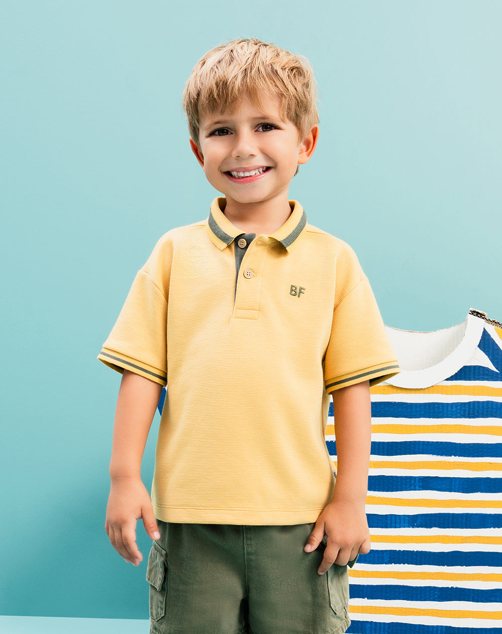 Polo oversize amarilla niño