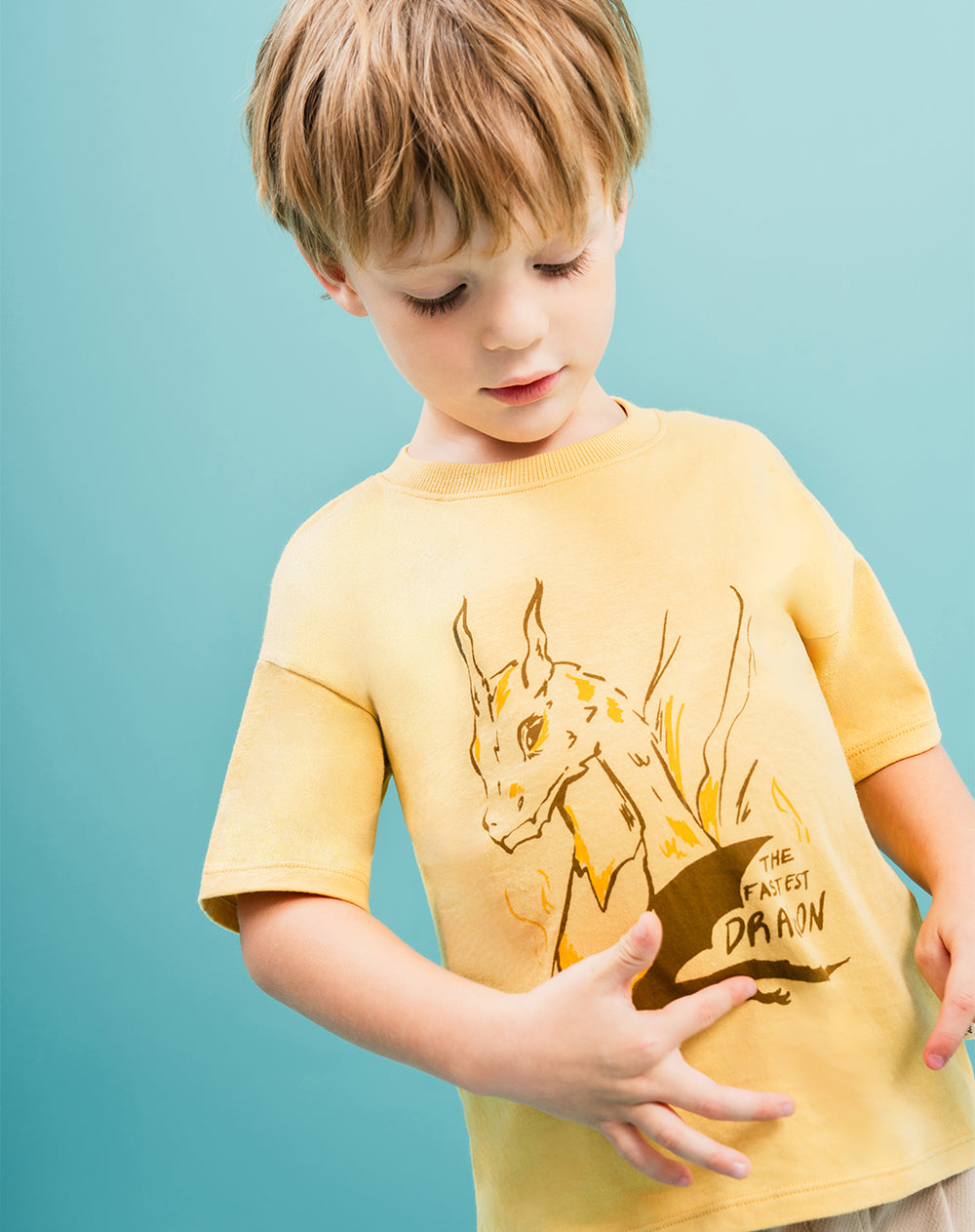 Camiseta regular algodón x2unds surtida niño
