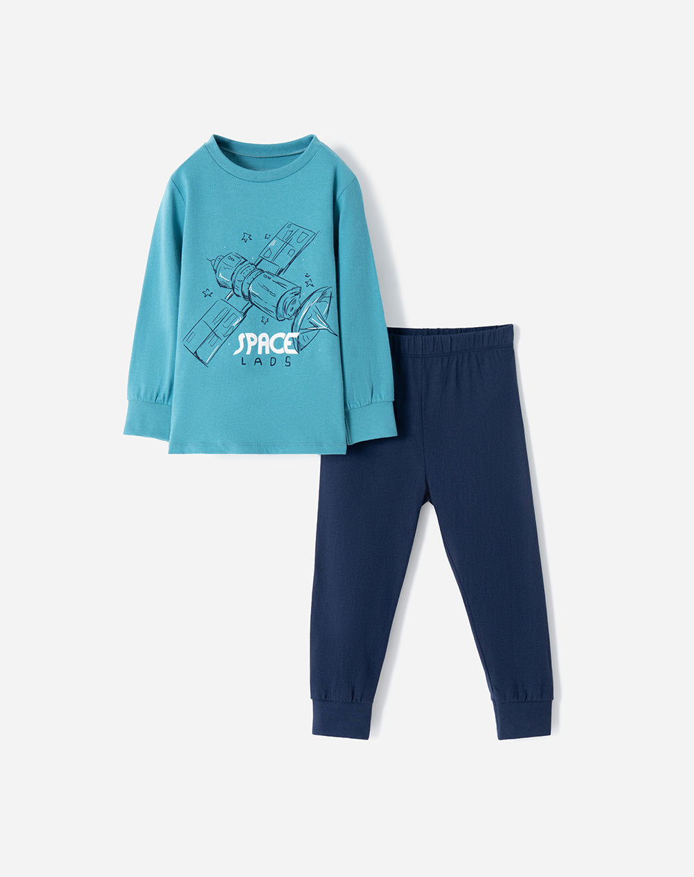 Pijama buzo + pantalón algodón niño