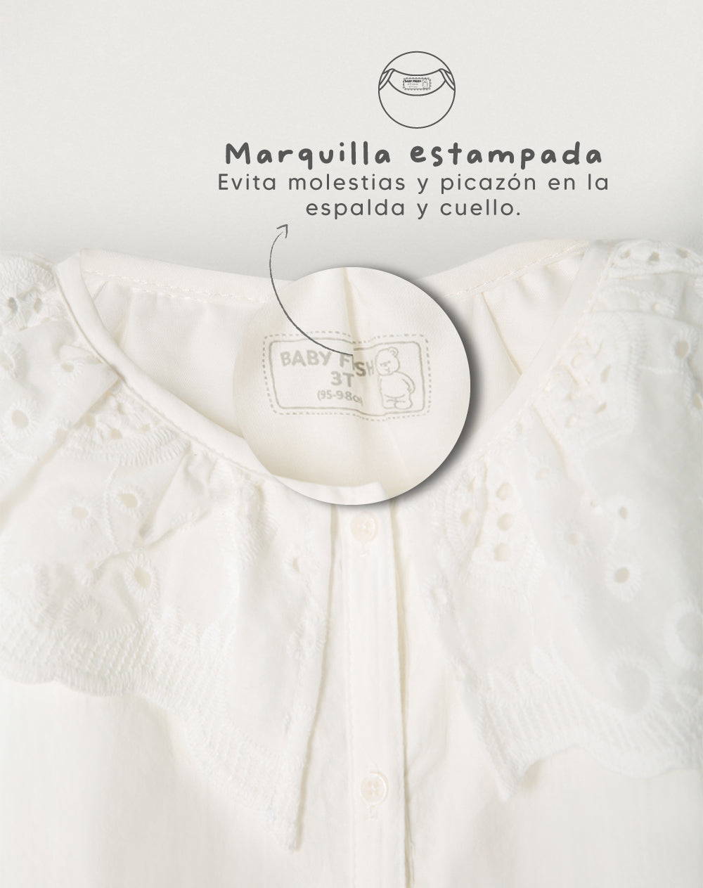 Vestido medio blanco