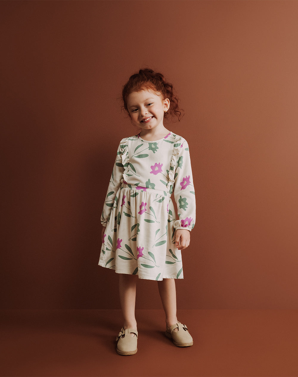 Vestido midi estampado niña