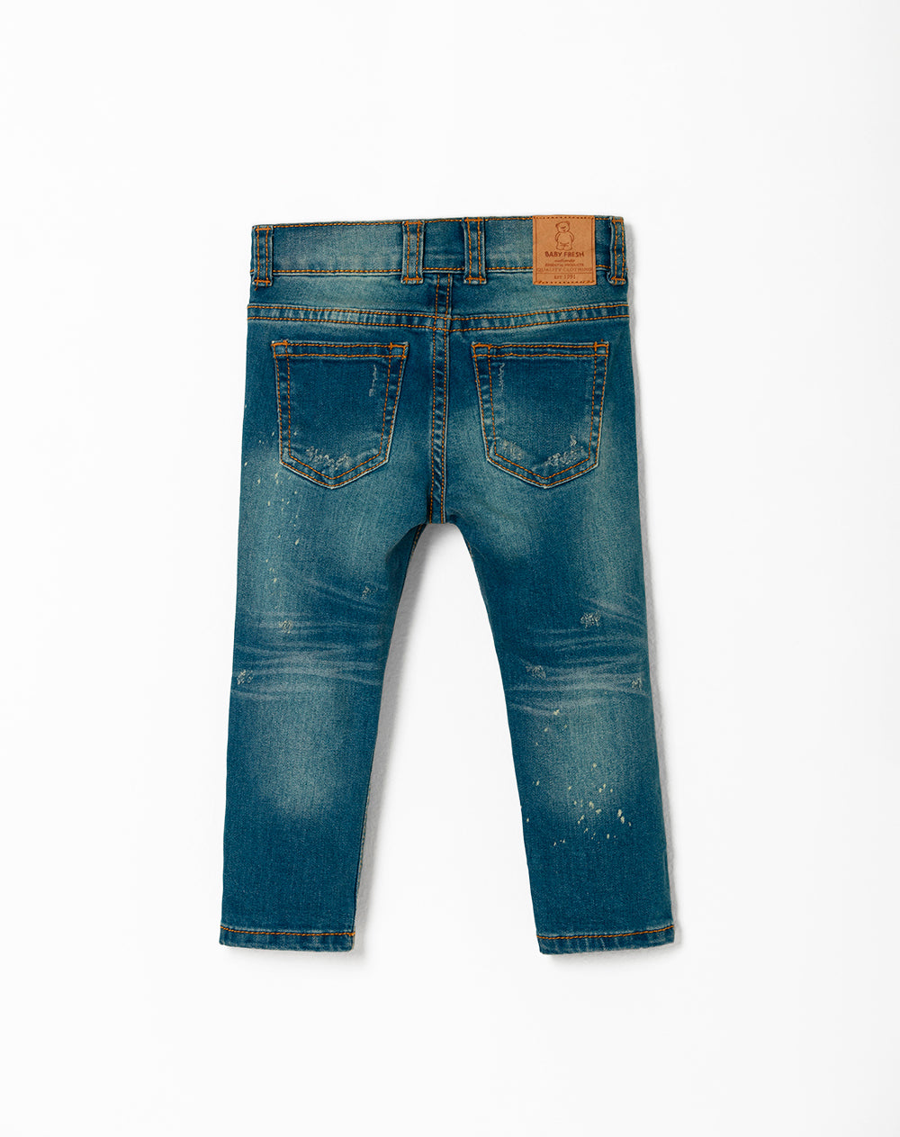Jean slim fit tiro medio indigo