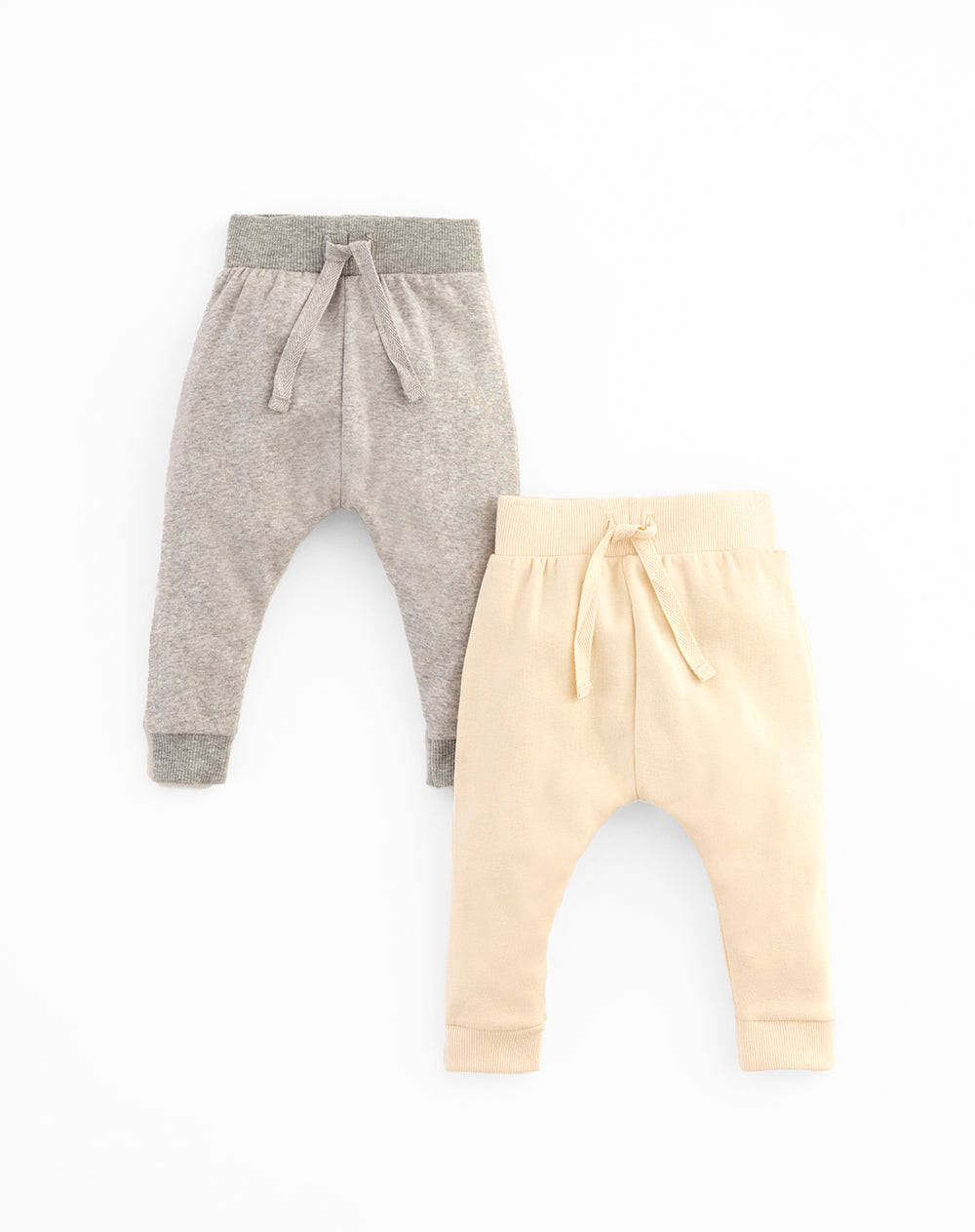 2 joggers regular fit tiro medio en rib surtido
