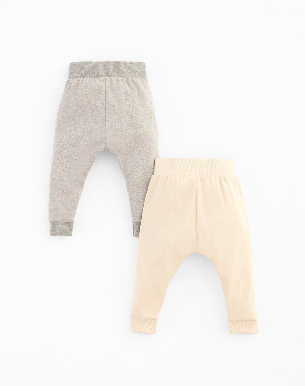 2 joggers regular fit tiro medio en rib surtido