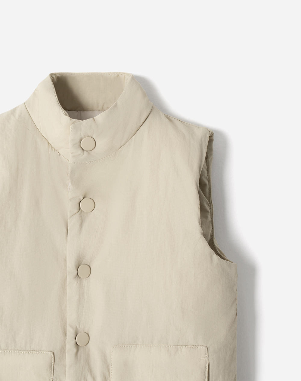 Chaleco acolchado beige niño