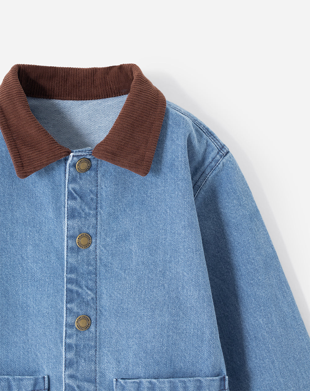 Chaqueta regular índigo medio niño