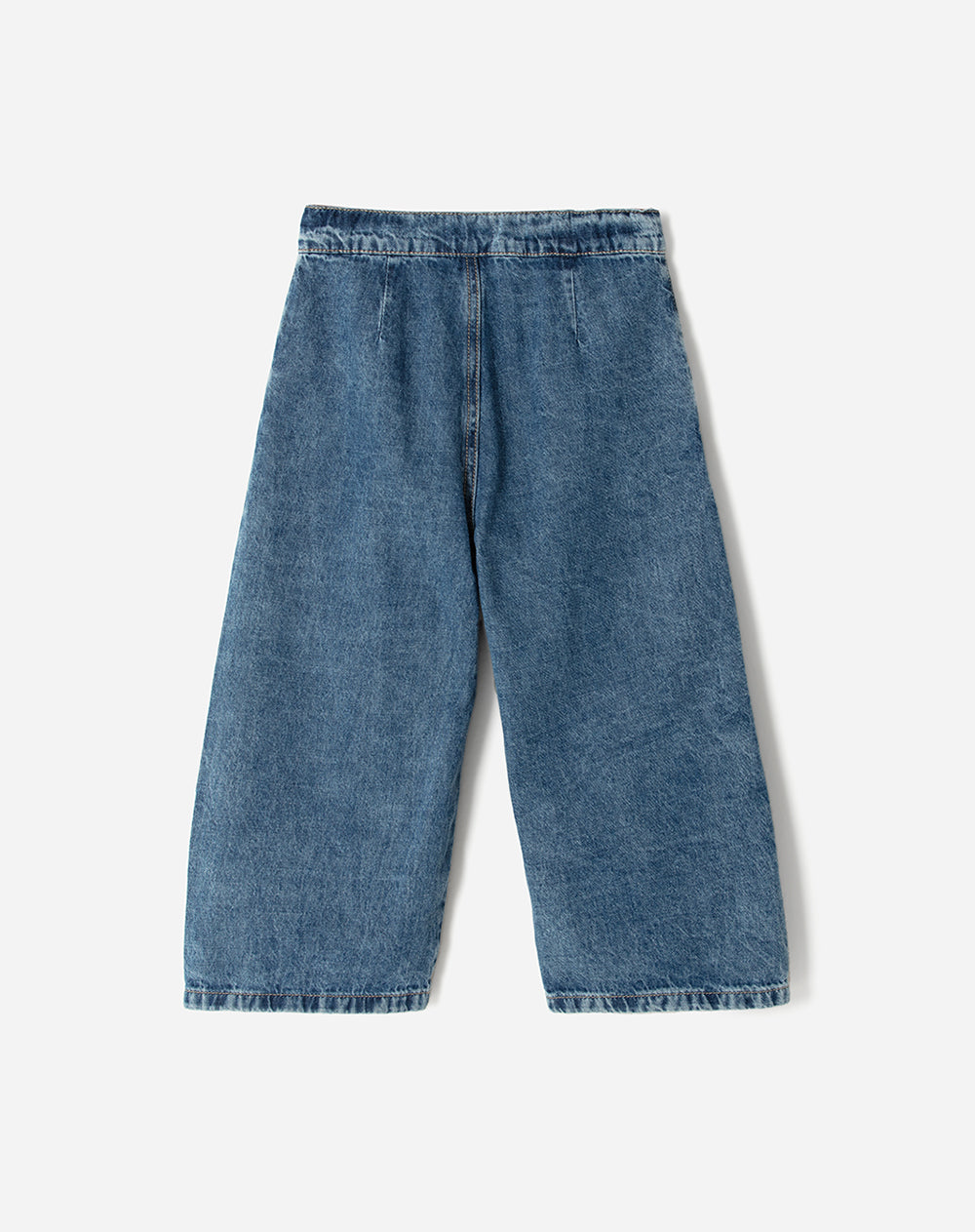 Jean regular fit tiro alto indigo medio