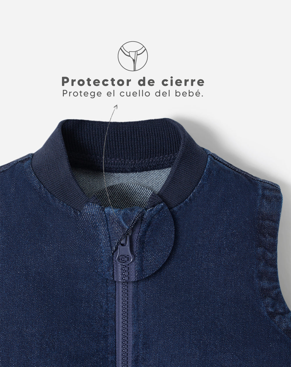 Chaleco regular indigo oscuro niño