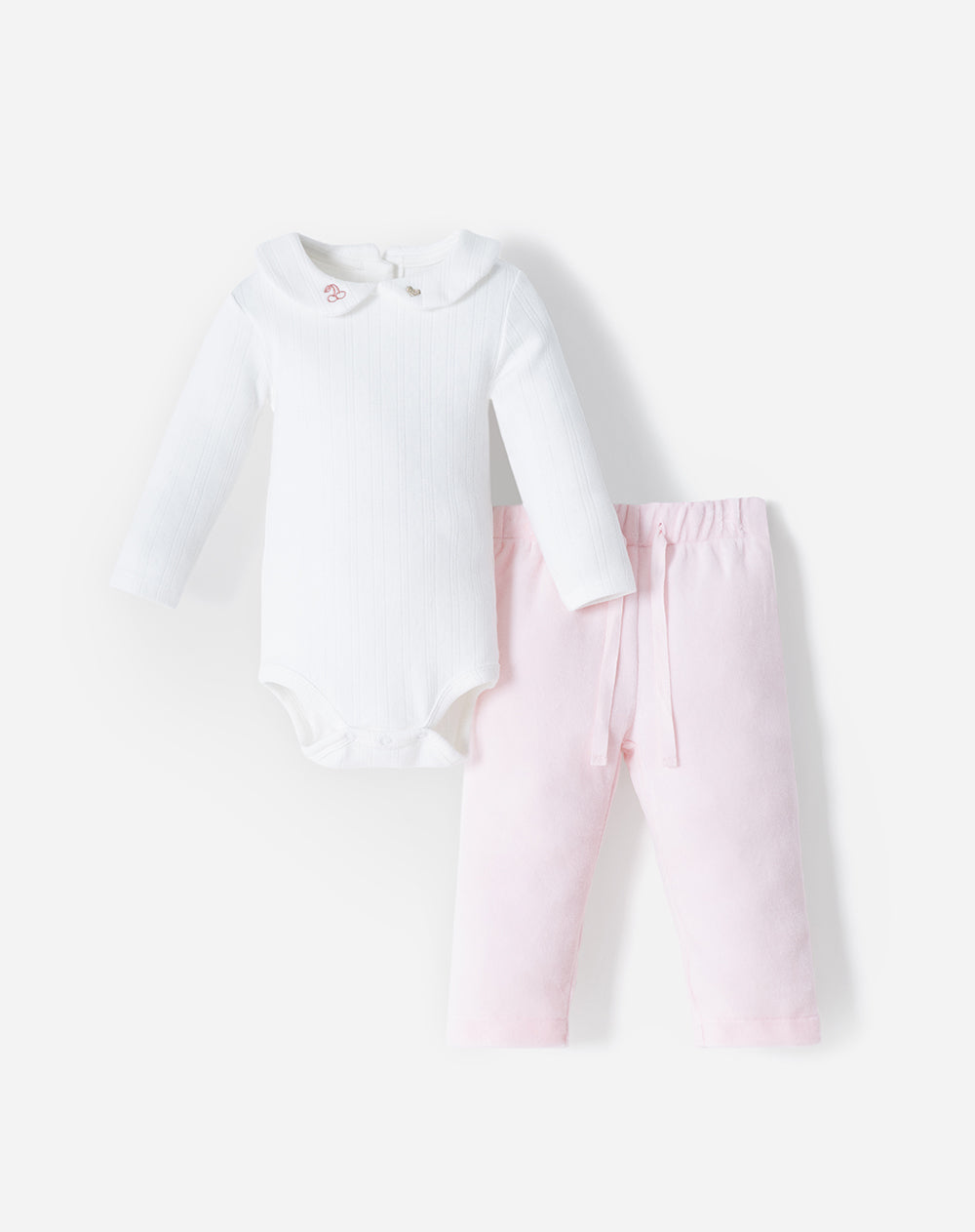 Conjunto buzo + pantalón bebé niña