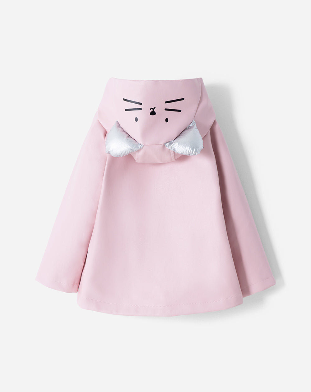 Chaqueta gato rosada niña