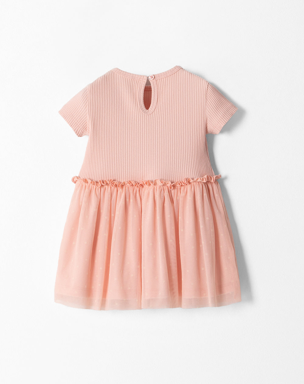 Vestido corto rosado estampado