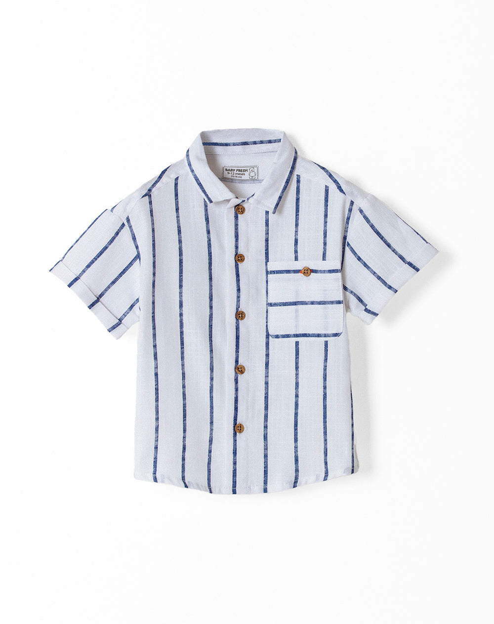 Camisa oversized fit manga corta rayas