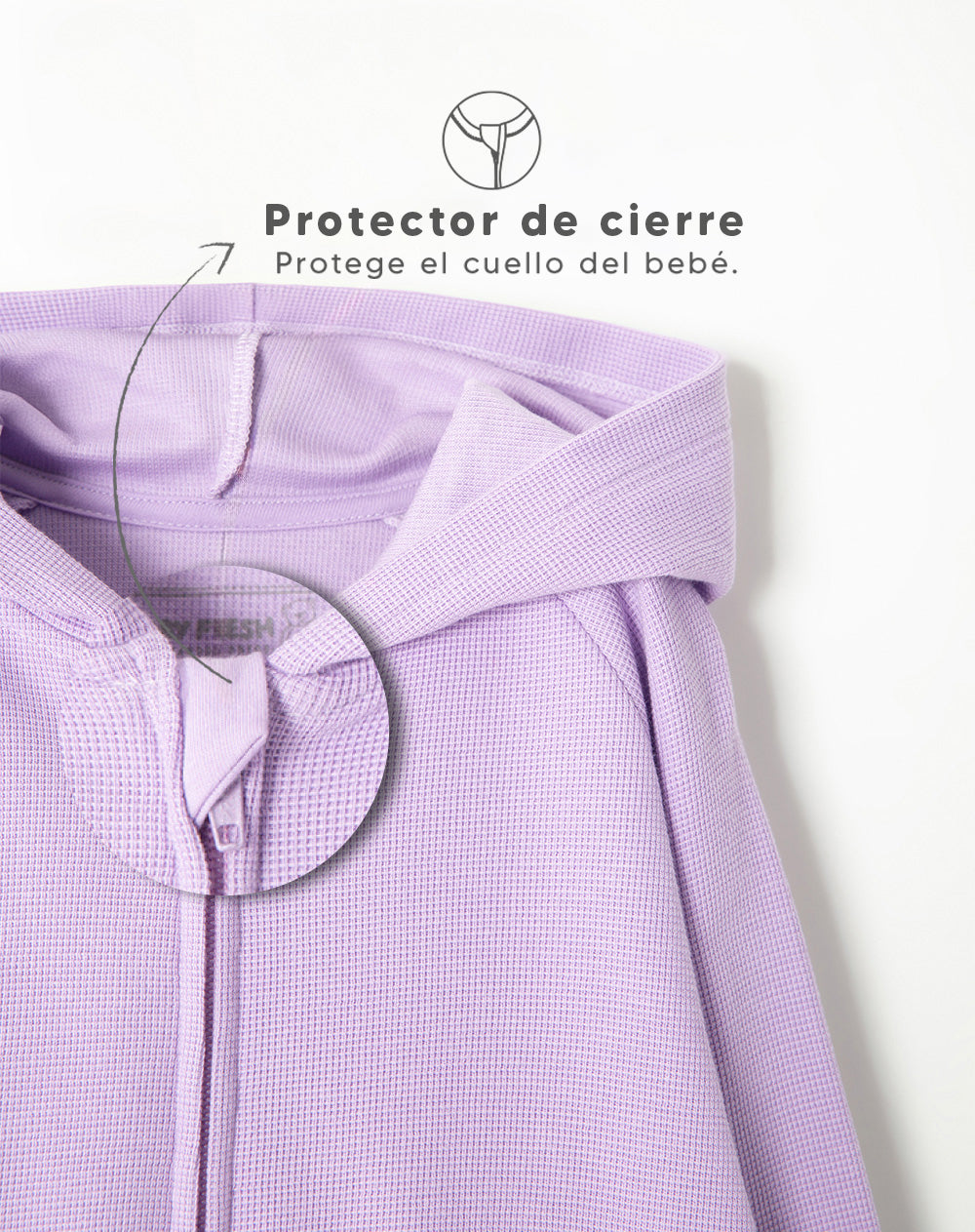 Chaqueta oversize morada niña