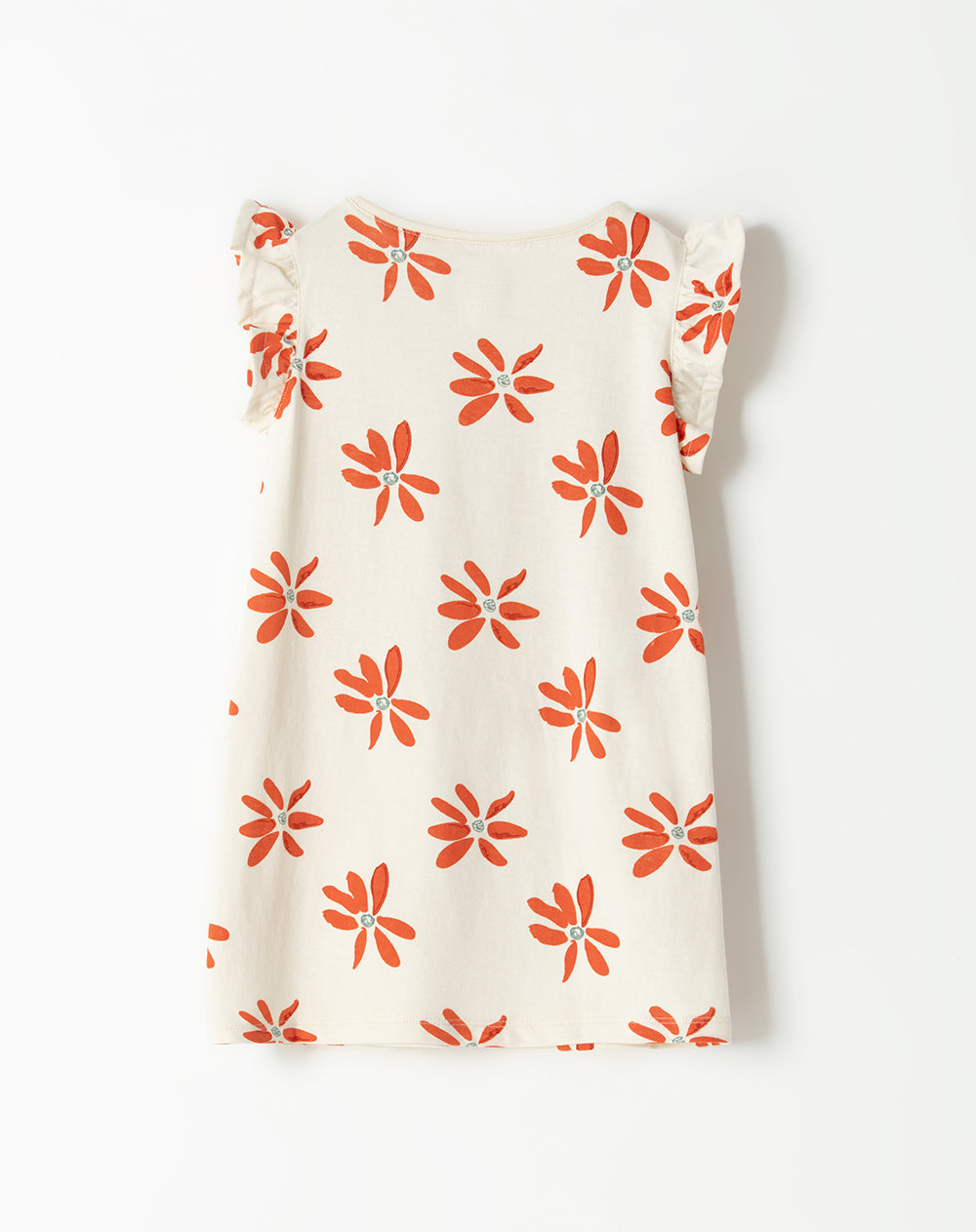 Vestido corto algodón estampado niña