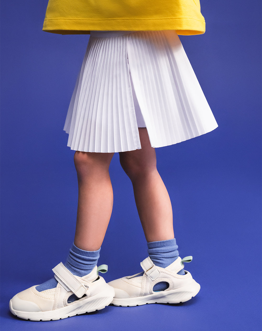 Falda deportiva ciclista interno blanca niña