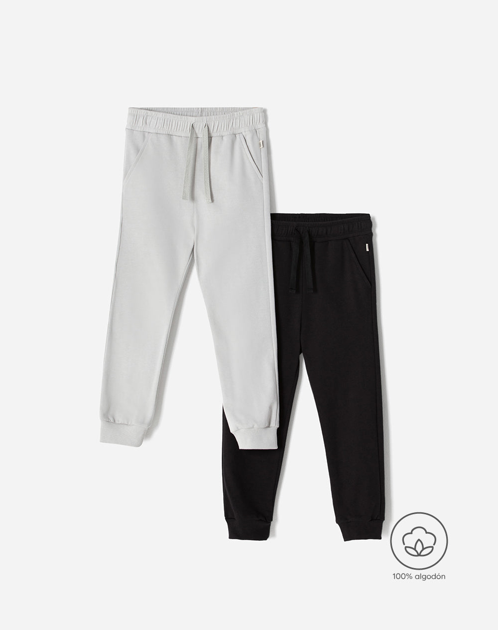 Jogger regular algodón x2unds surtido niño