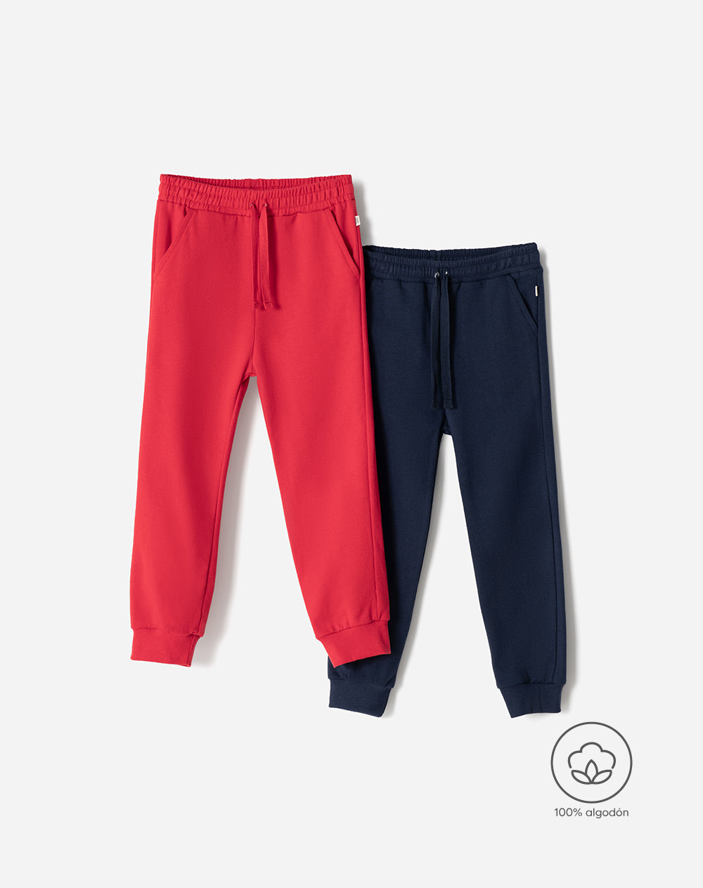 Jogger regular algodón x2unds surtido niño