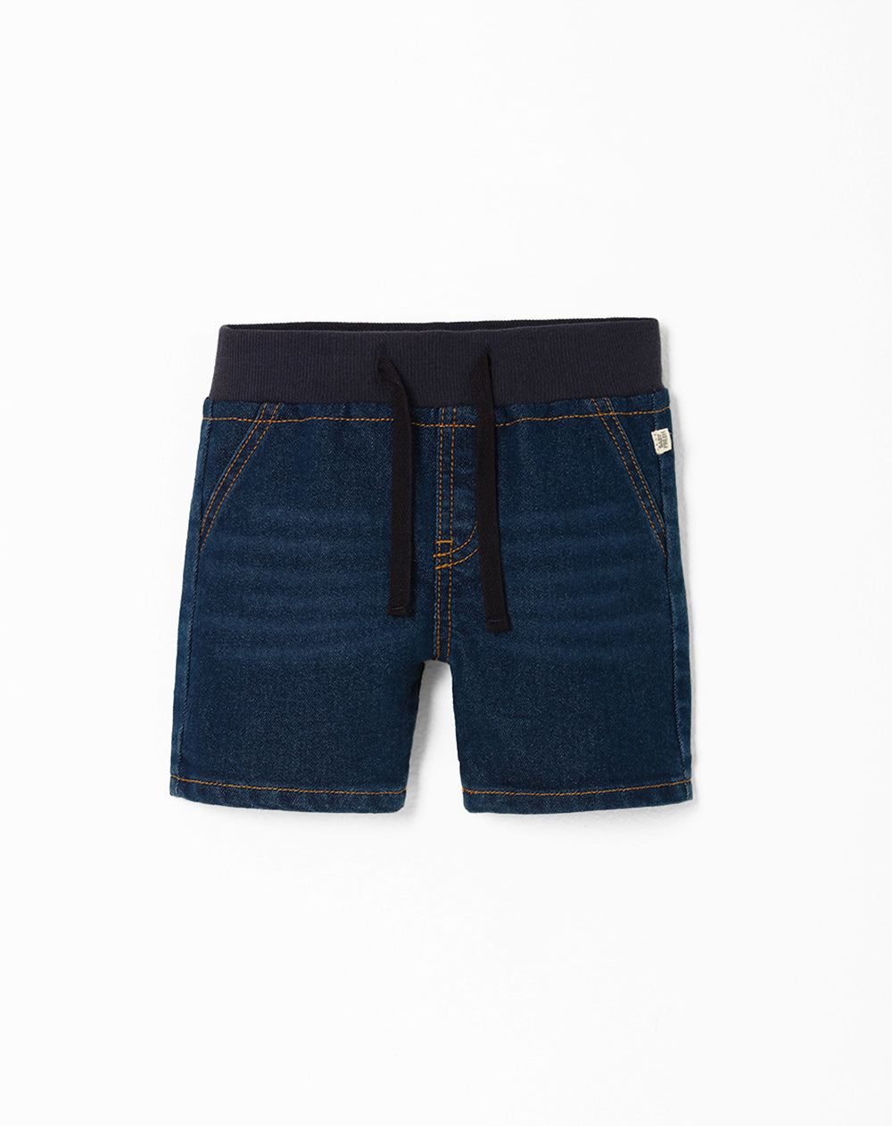 Bermuda slim fit índigo oscuro