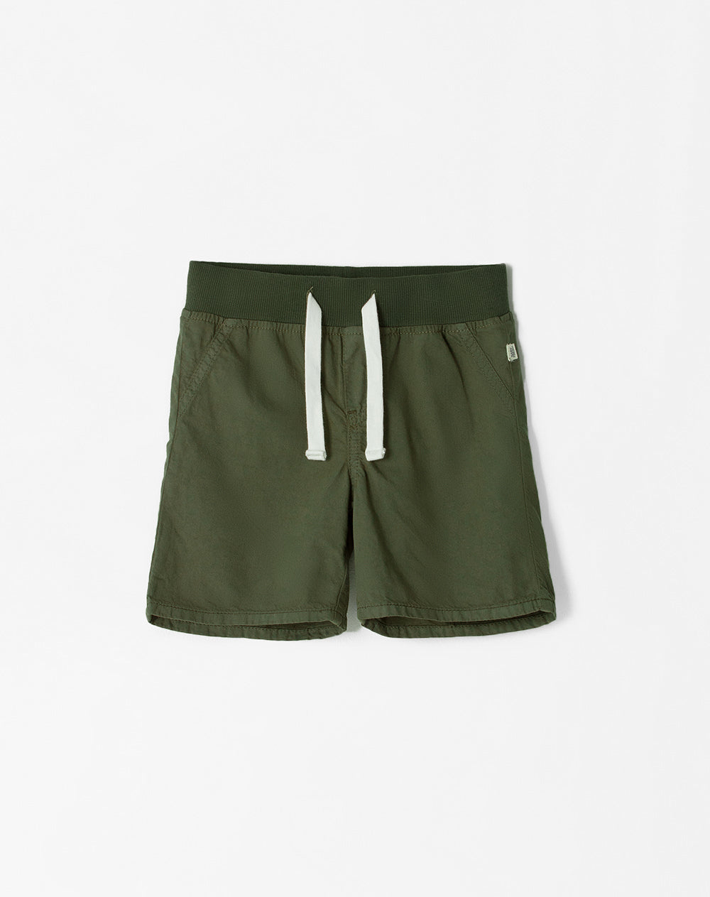 Bermuda regular fit en drill verde militar