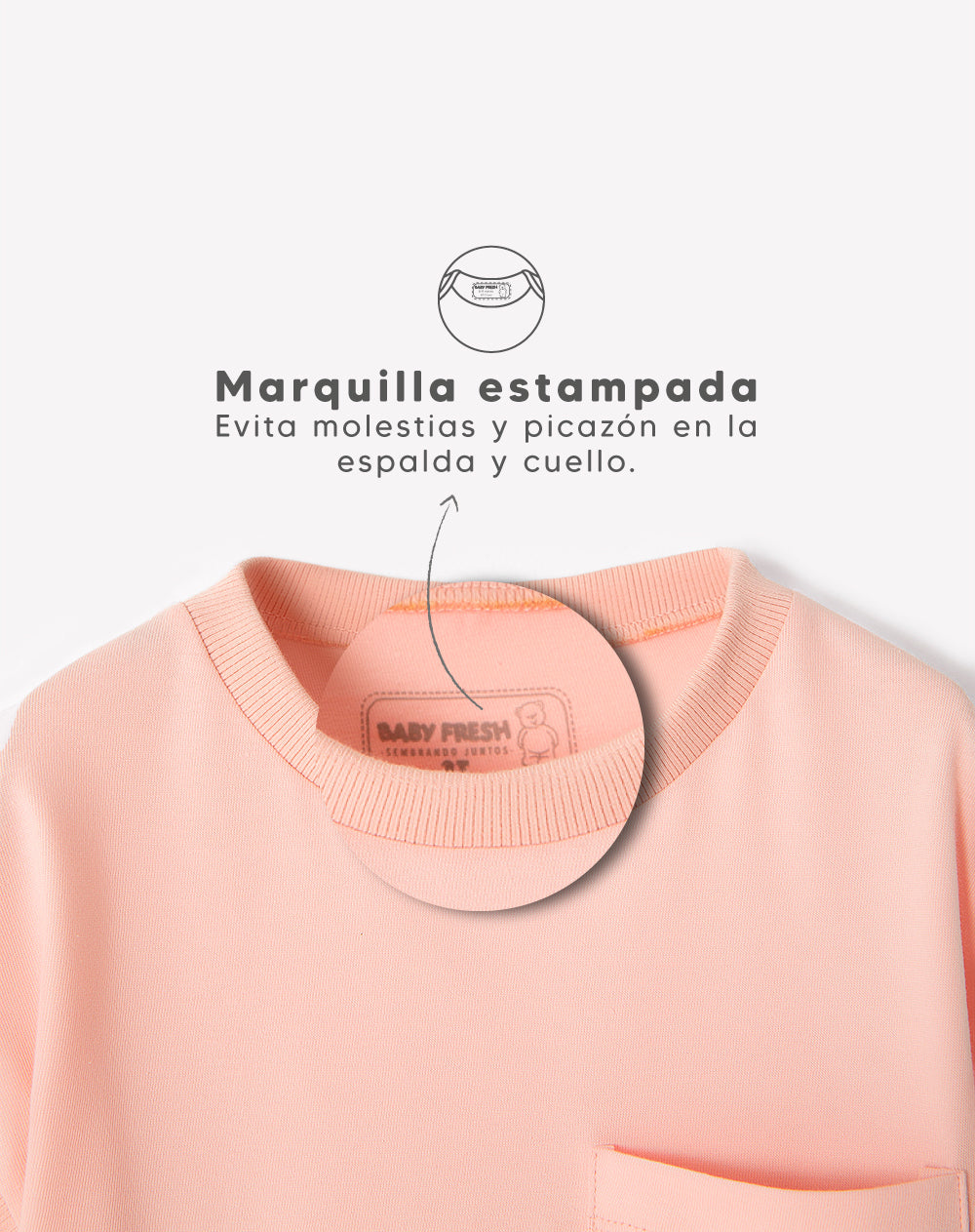 Camiseta algodón rosada niña