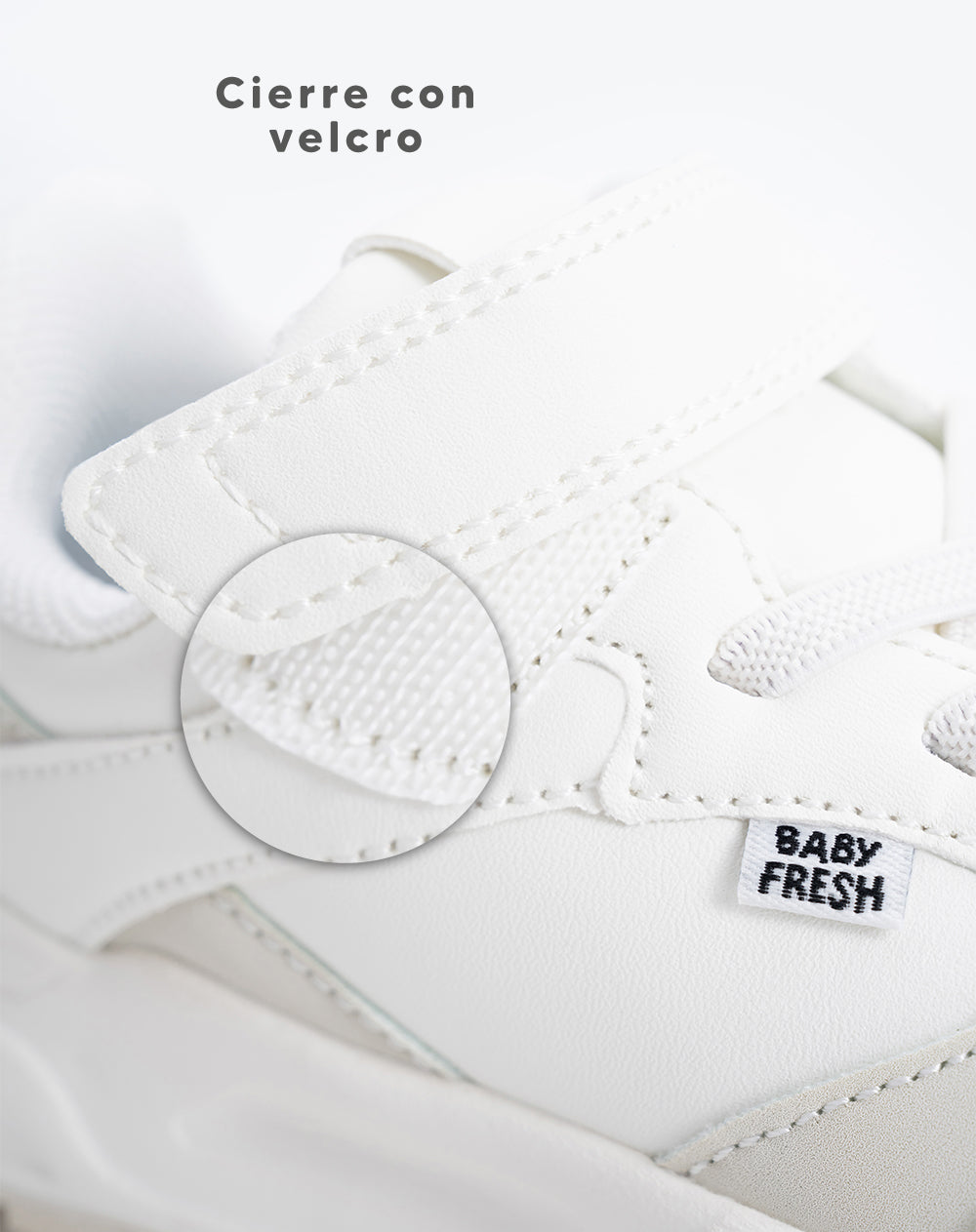 Tenis chunky blancos niña