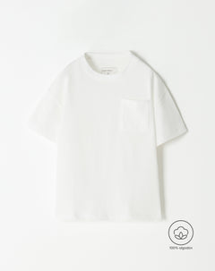 Camiseta oversize algodón blanca niño