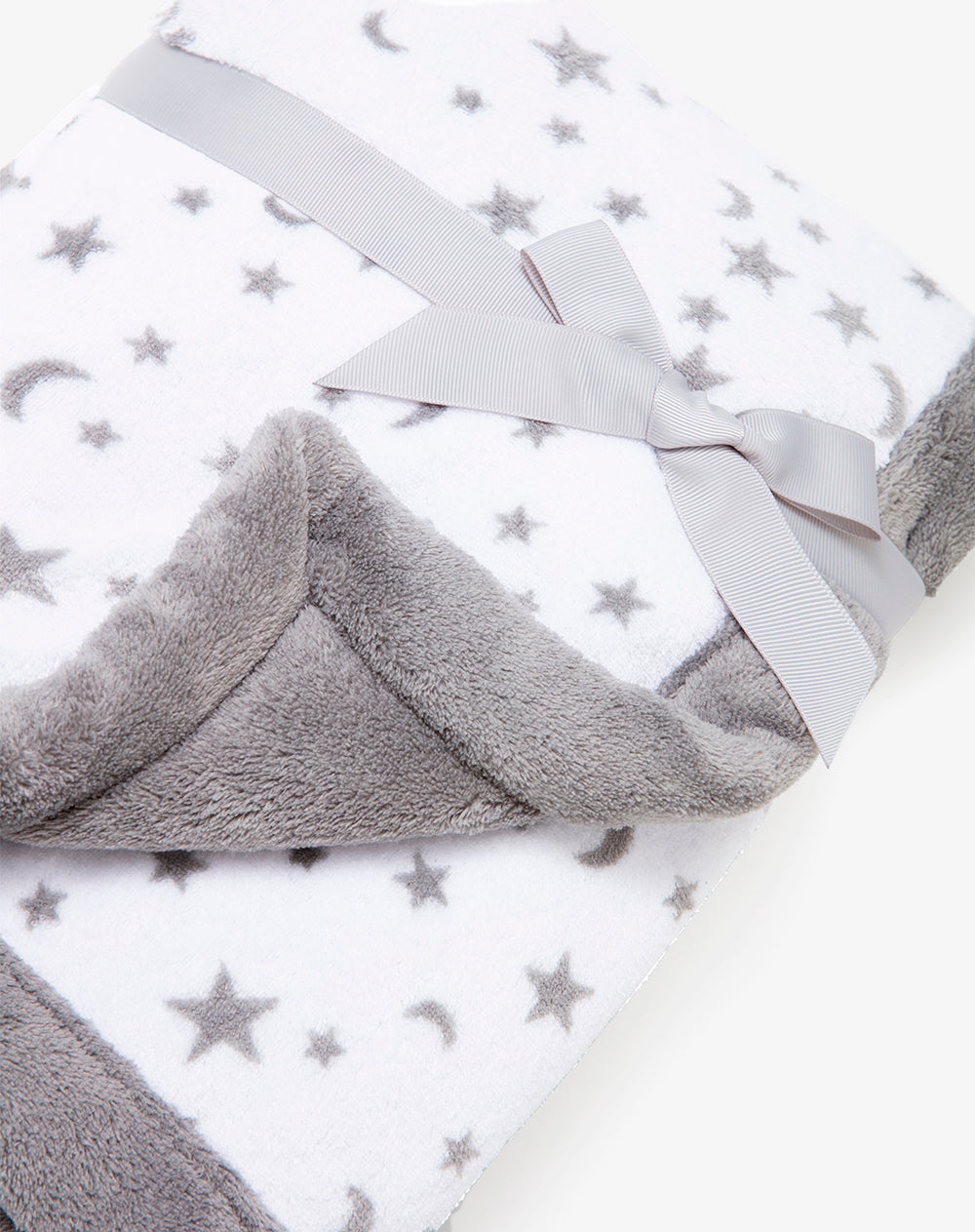 Cobija blanco estampado