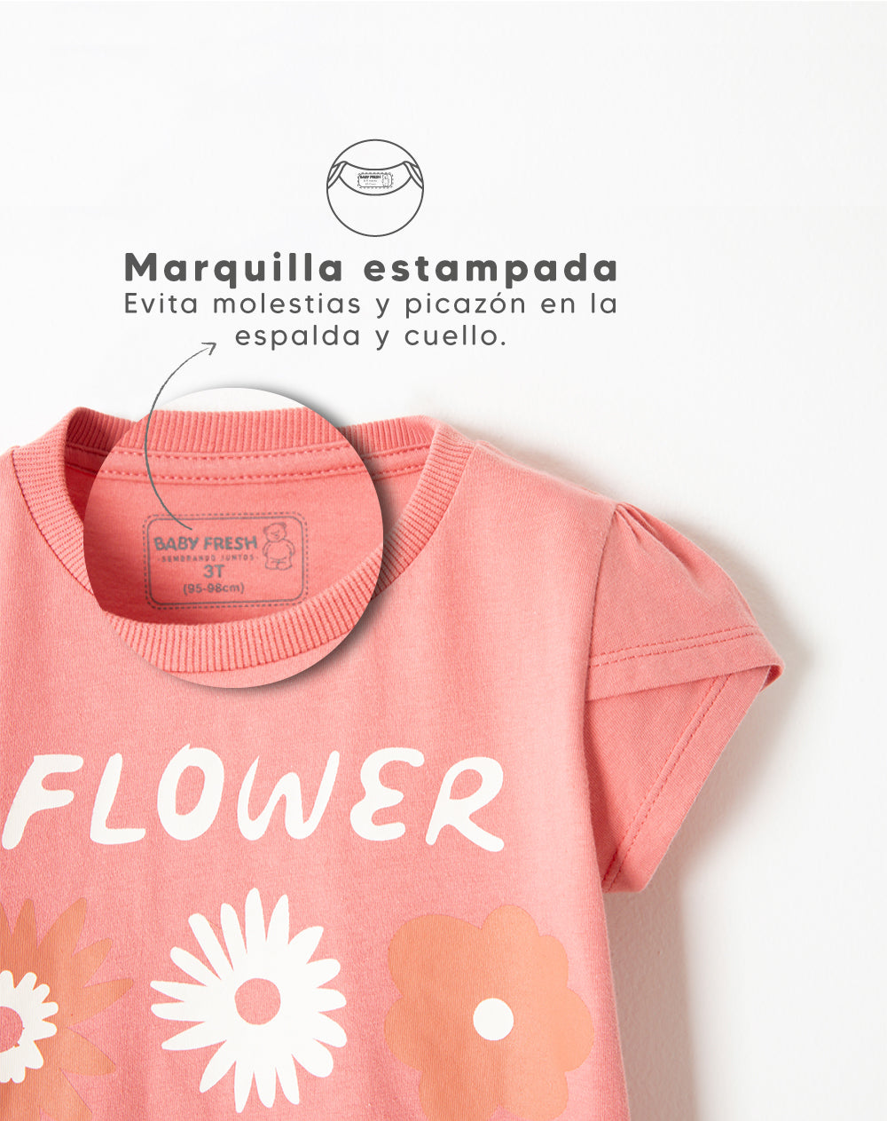 Conjunto niña camiseta + short estampado