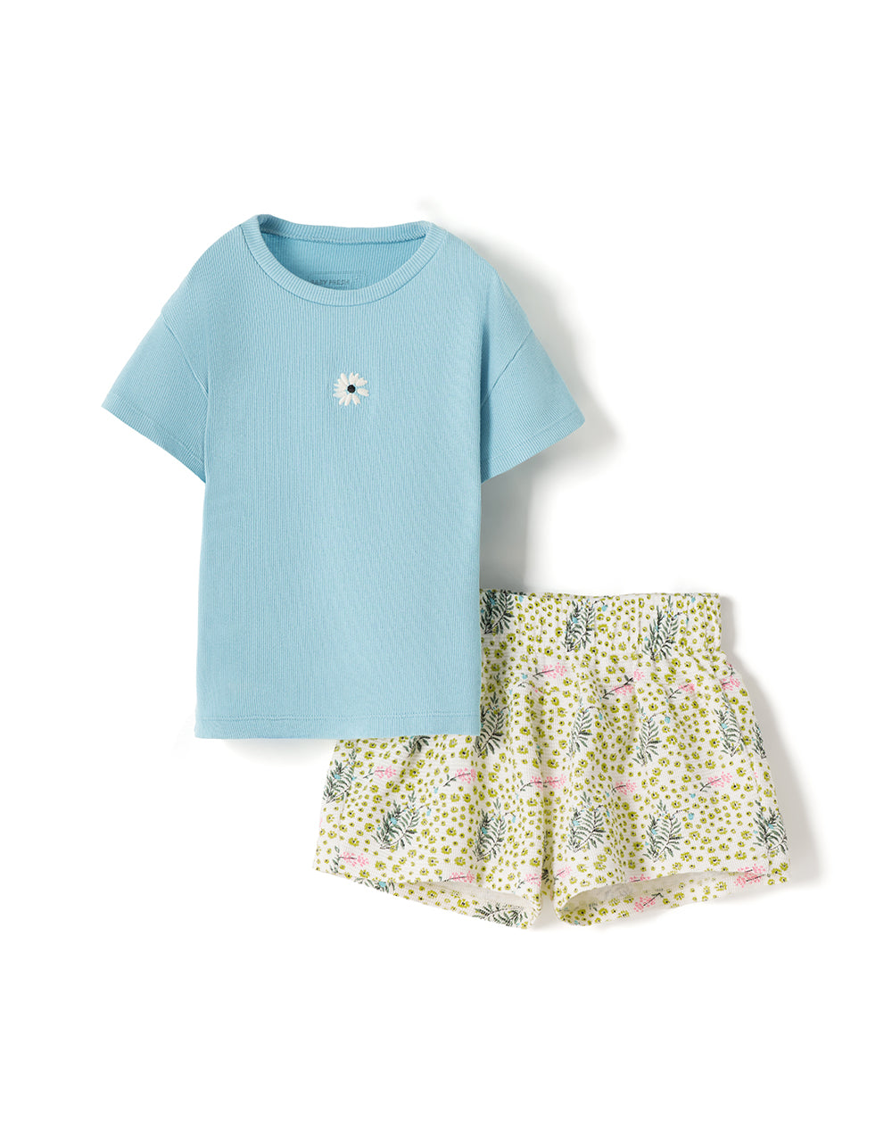 Conjunto camiseta + short algodón surtido niña