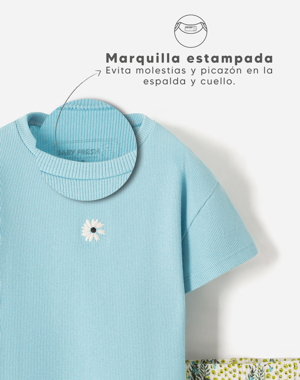 Conjunto camiseta + short algodón surtido niña