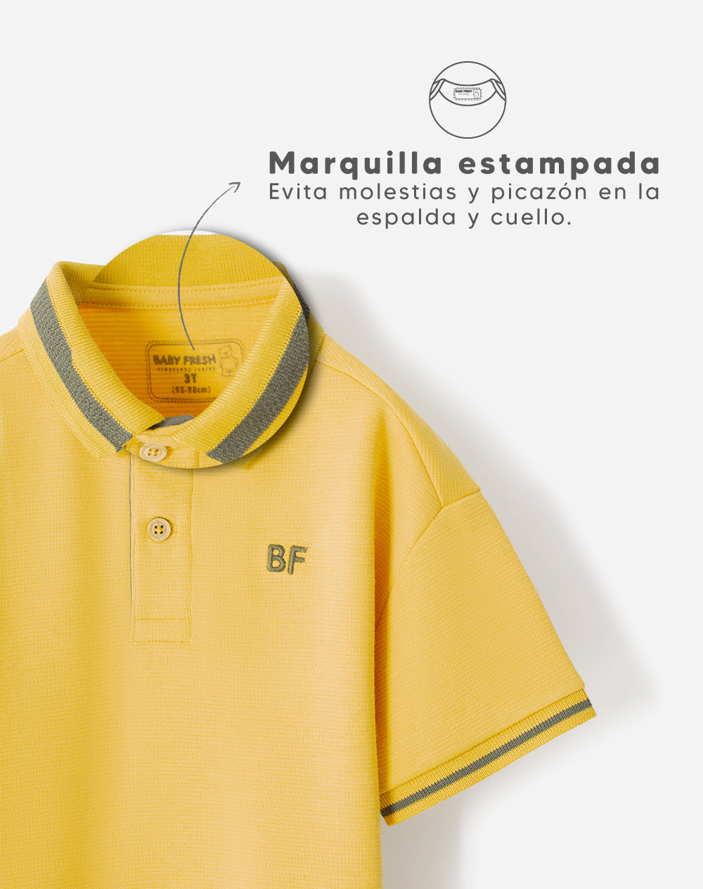 Polo oversize amarilla niño