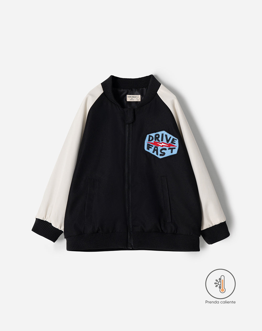 Chaqueta bomber negra niño