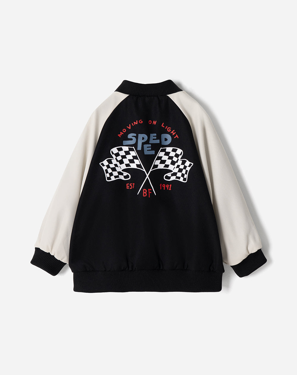 Chaqueta bomber negra niño