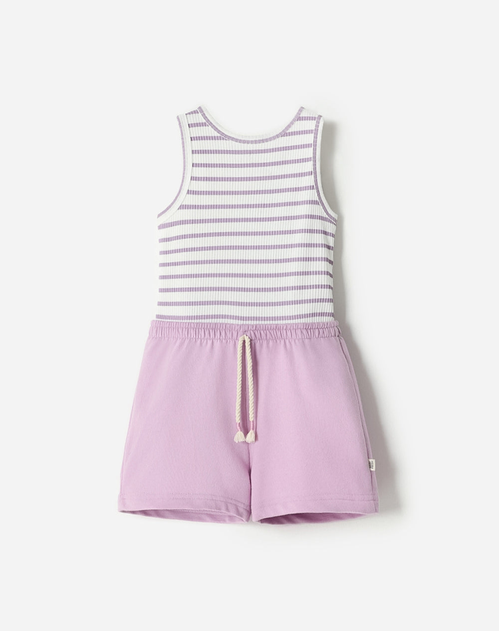 Enterizo regular fit lila rayas