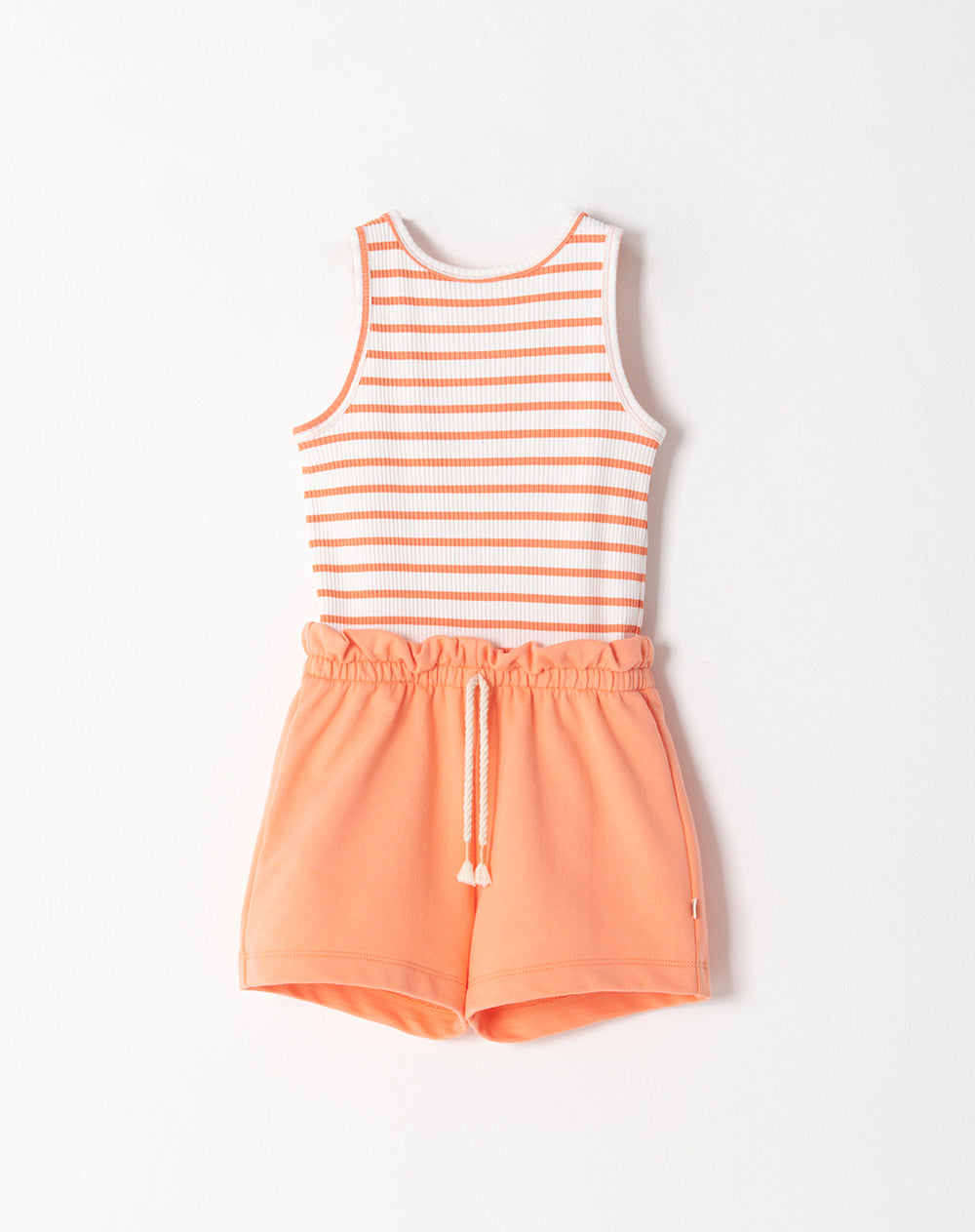 Enterizo corto regular rayas niña