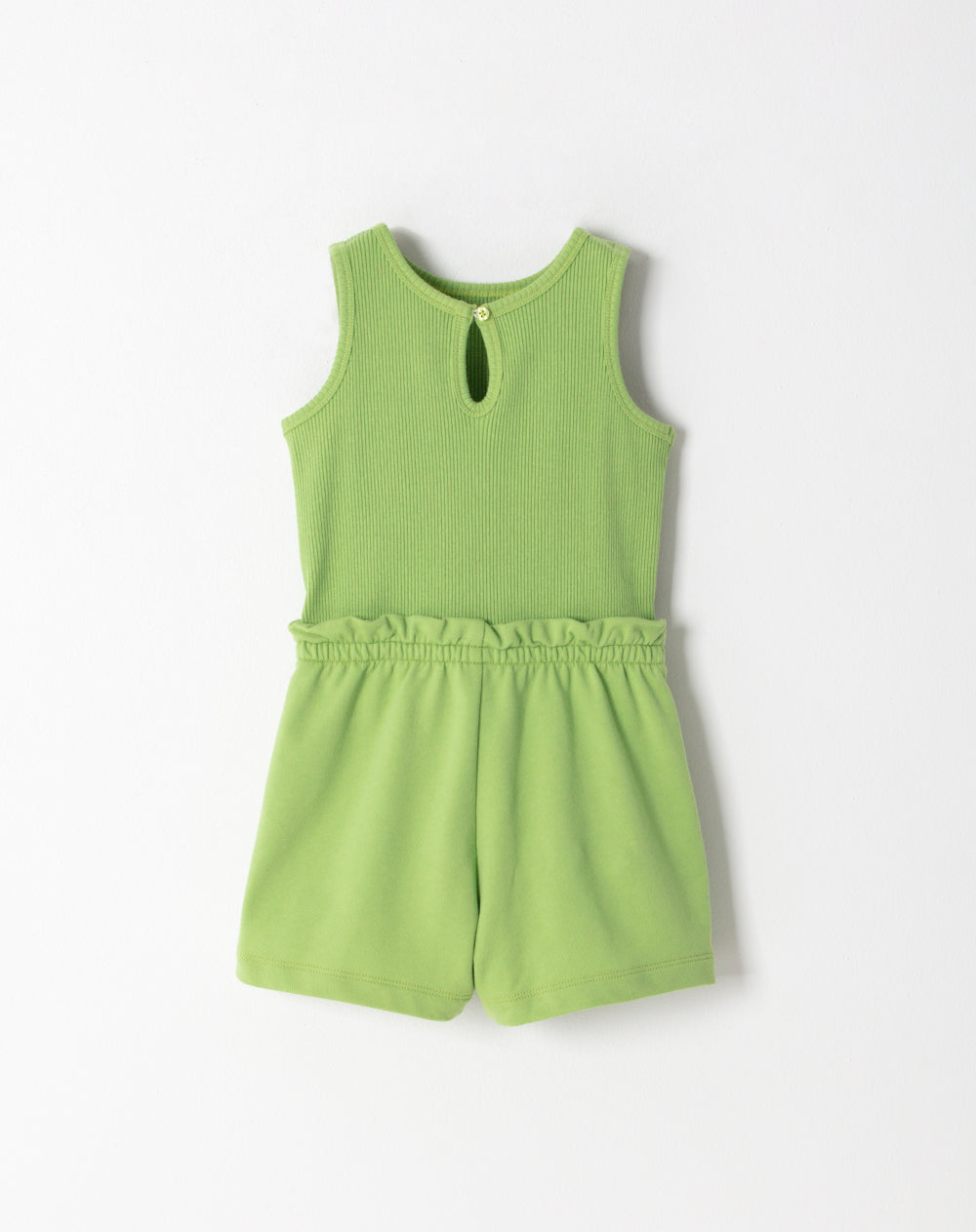 Enterizo corto regular verde niña