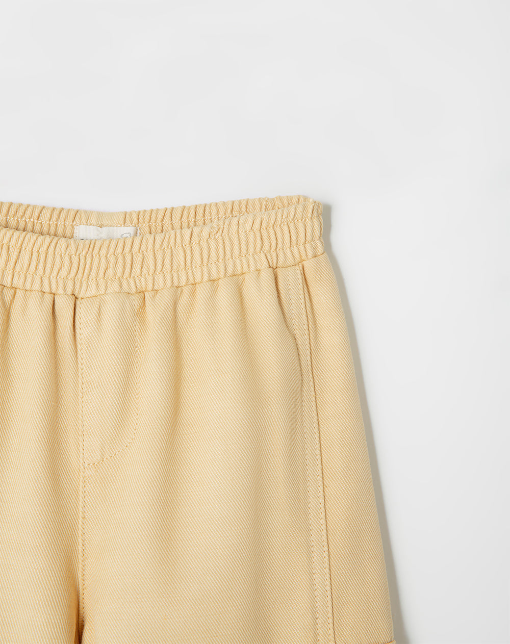 Pantalón recto drill amarillo niño