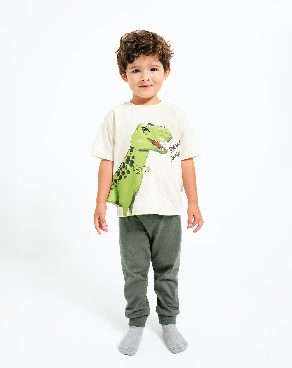 Pijama niño camiseta + pantalón + antifaz algodón surtida