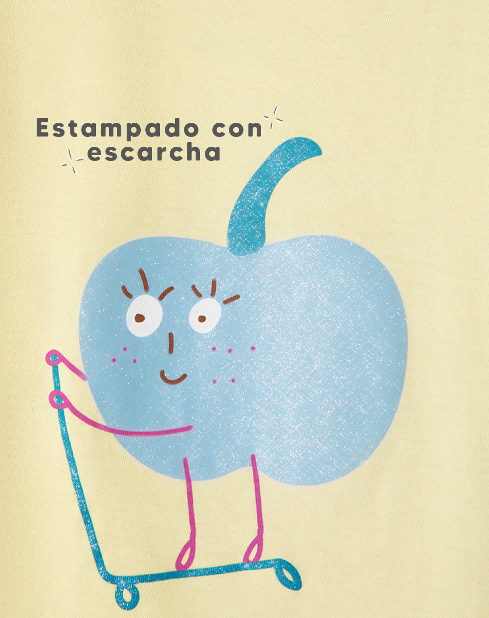 Camiseta algodón estampada niña