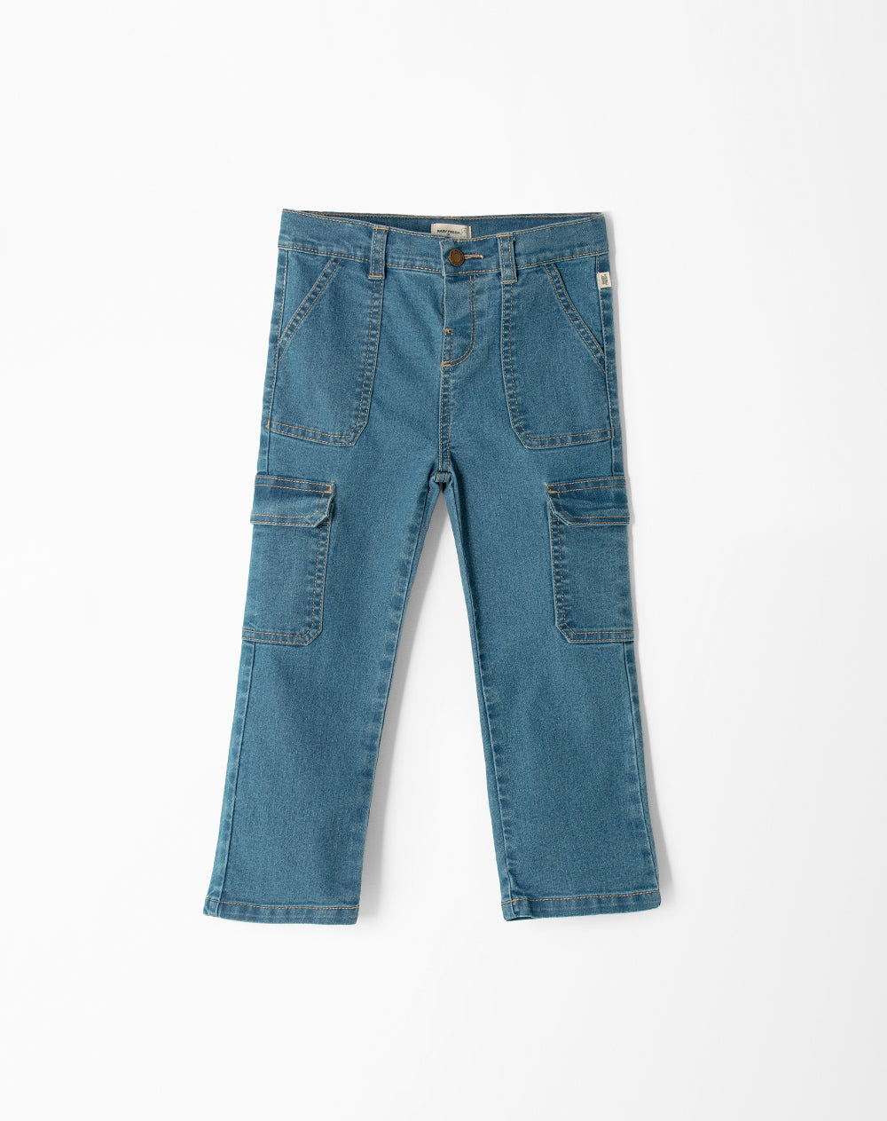 Jean regular fit tiro medio indigo