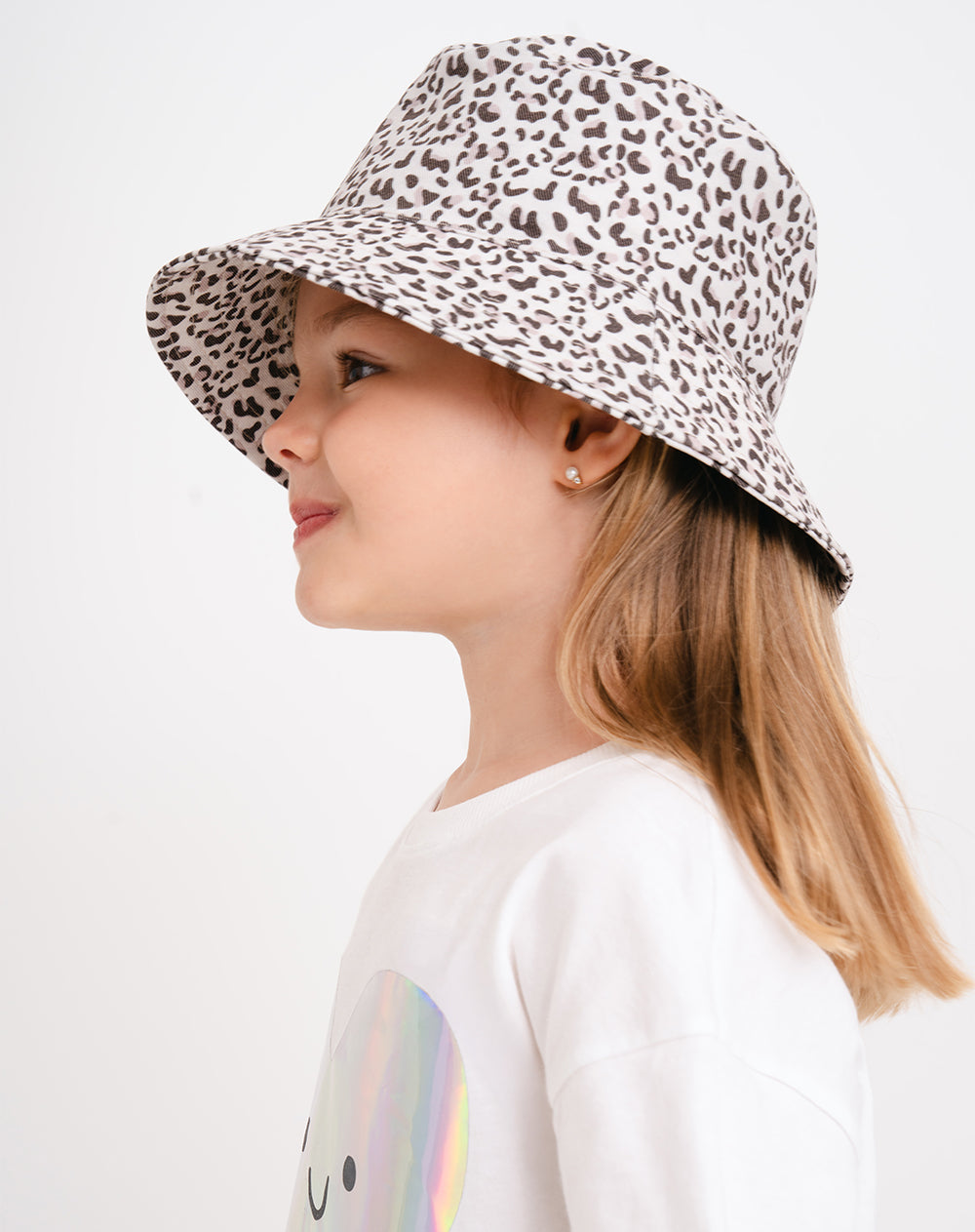 Gorro beige estampado
