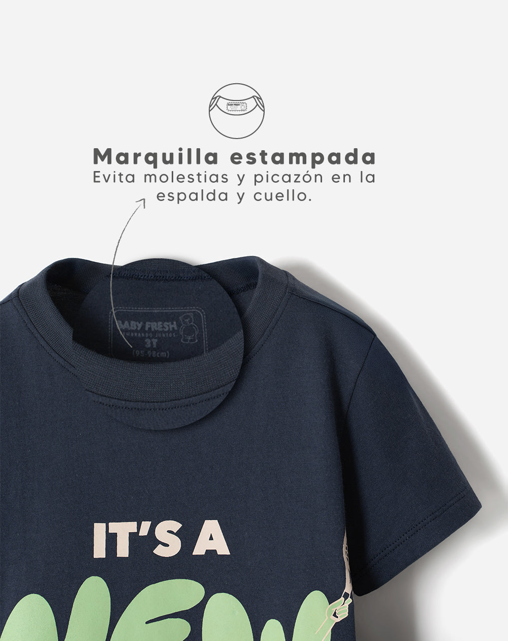 Pijama regular fit manga corta azul