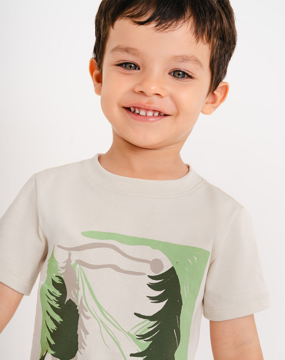 Pijama regular fit manga corta verde