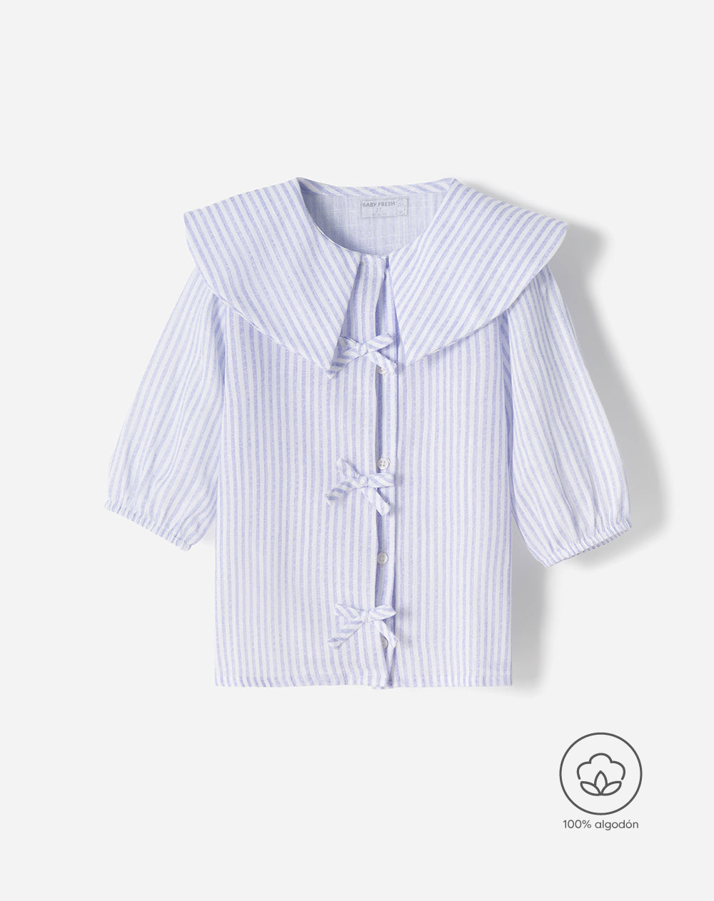 Camisa regular fit manga larga rayas