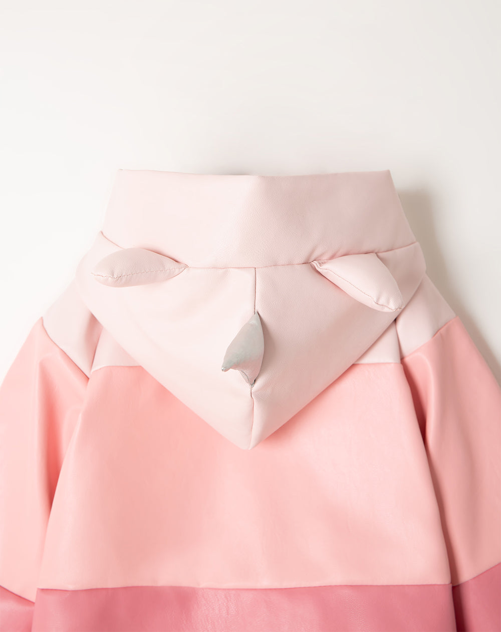 Chaqueta regular repelente al agua rosada niña