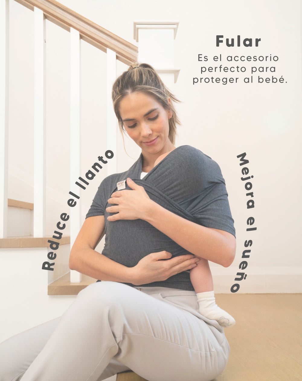 Fular para bebés suave y ajustable