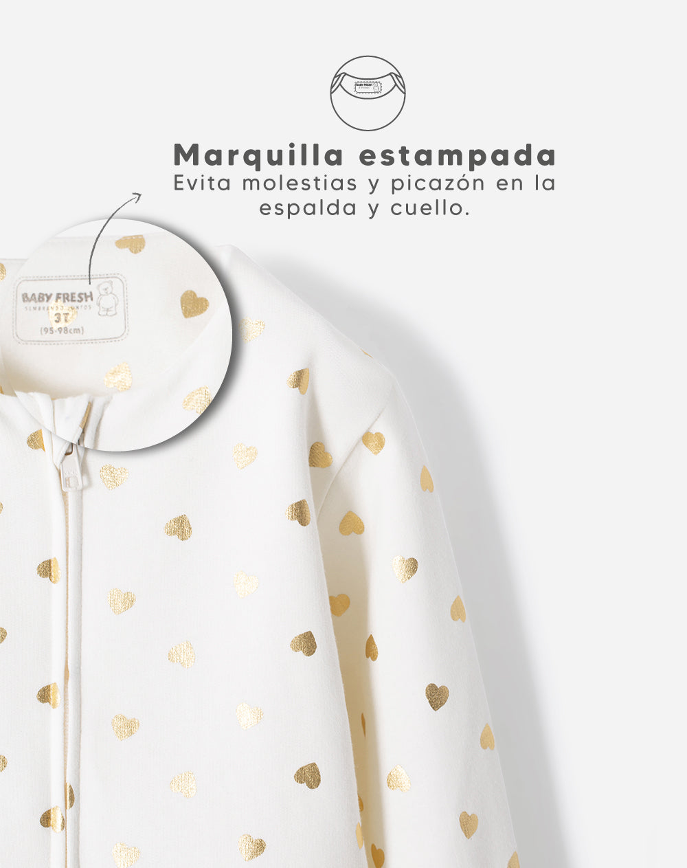 Buzo regular estampado niña