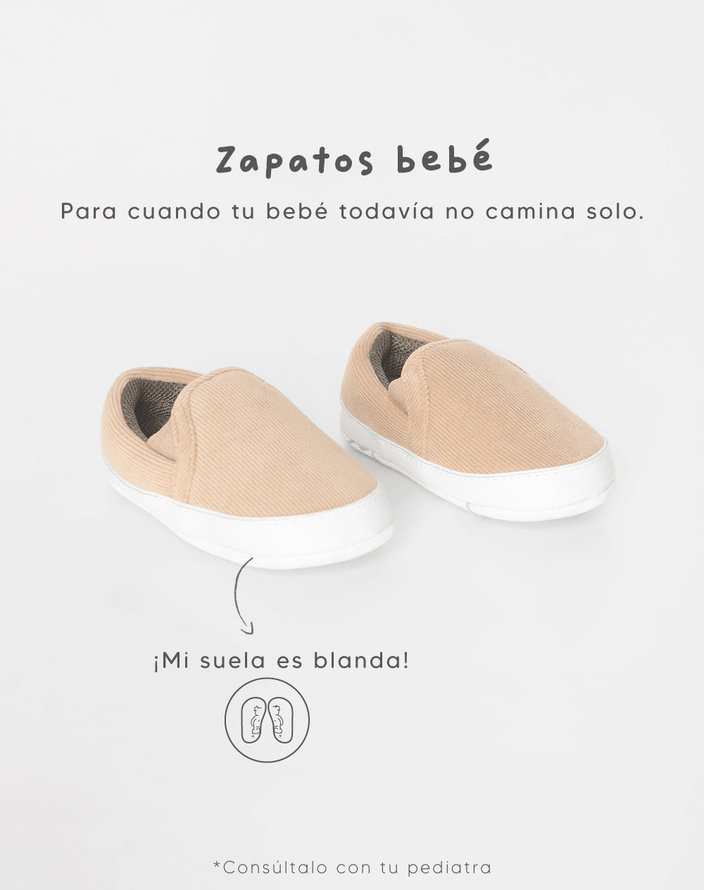 Zapatos loafer beige